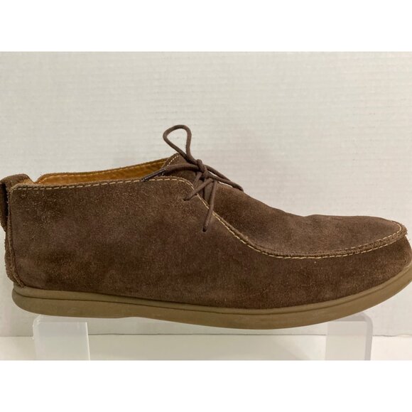 Johnnie-O Men\'s 11M Malibu Chukka Ankle Boots Brown Suede‎ Leather Lace Up Shoes main image 4